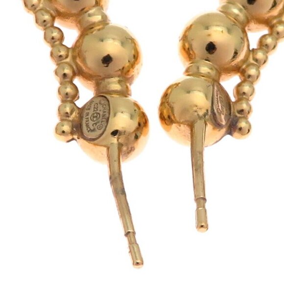 # 110 Chanel Coco Mark Women's Earrings GP / Gold - Picture 10 of 10